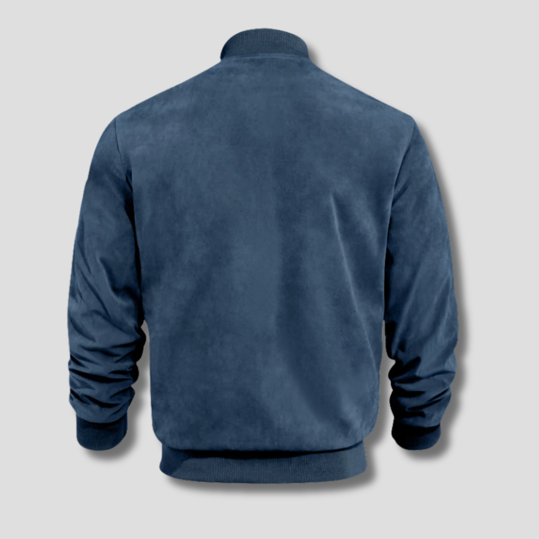 Jakub – Pánská semišová bomber bunda v moderním stylu