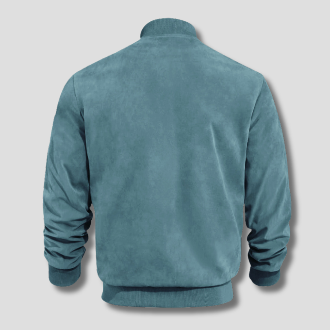 Jakub – Pánská semišová bomber bunda v moderním stylu