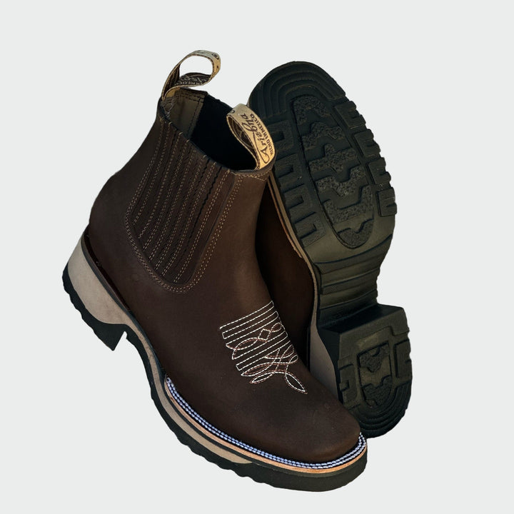 Jakub - Kožené kovbojské boty