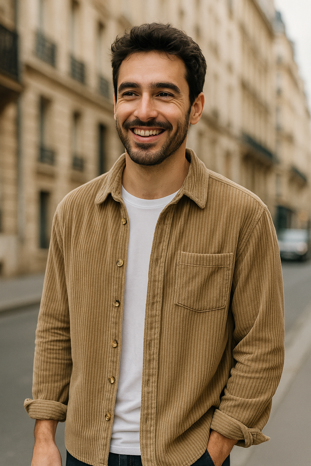 Tomáš – Pánská manšestrová košile pro každý den s nádechem elegance