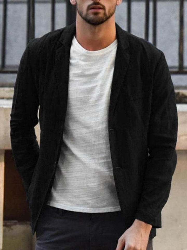 Petr – Lehký Pánský Letní Lněný Sakový Kabát