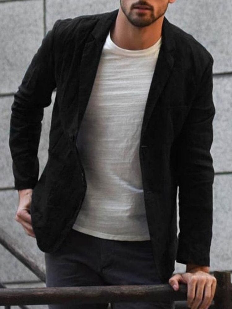 Petr – Lehký Pánský Letní Lněný Sakový Kabát