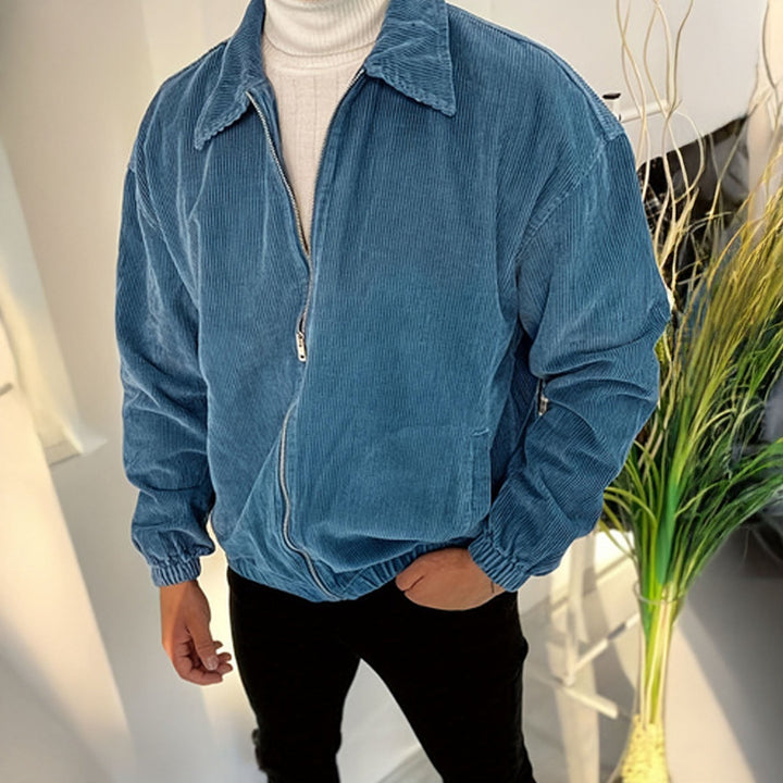 Alvaro -  Manšestrová bunda na zip