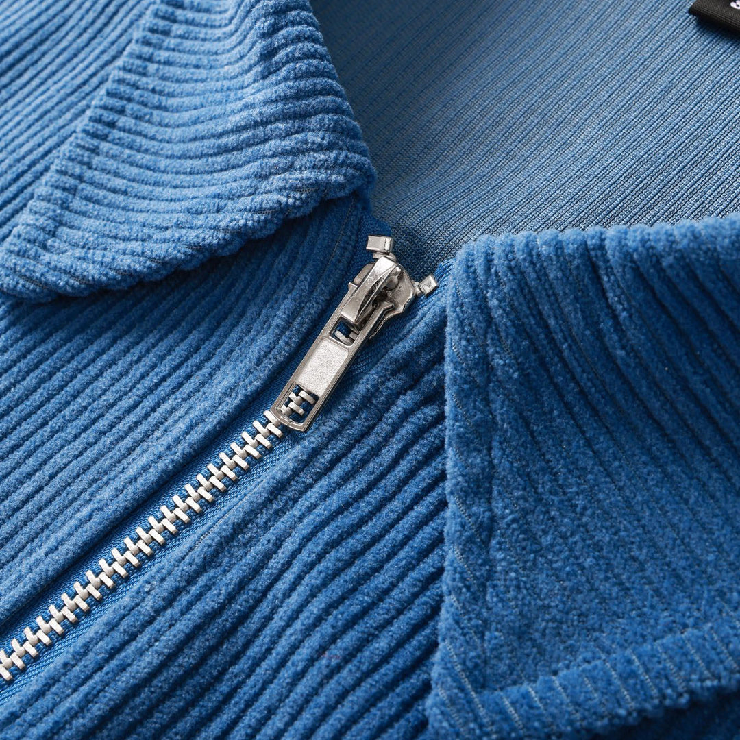 Alvaro -  Manšestrová bunda na zip