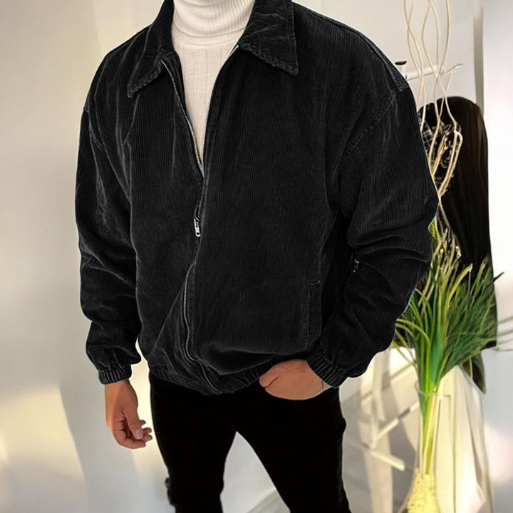 Alvaro -  Manšestrová bunda na zip