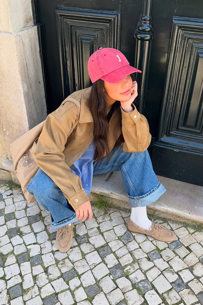 Anna – Dámské béžové mokasíny z broušené kůže