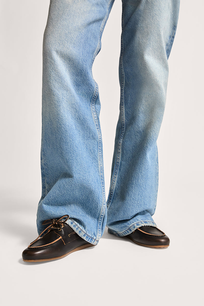 Anna – Dámské kožené mokasíny v námořnickém stylu