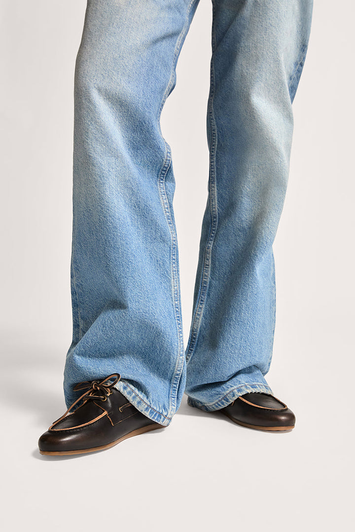 Anna – Dámské kožené mokasíny v námořnickém stylu