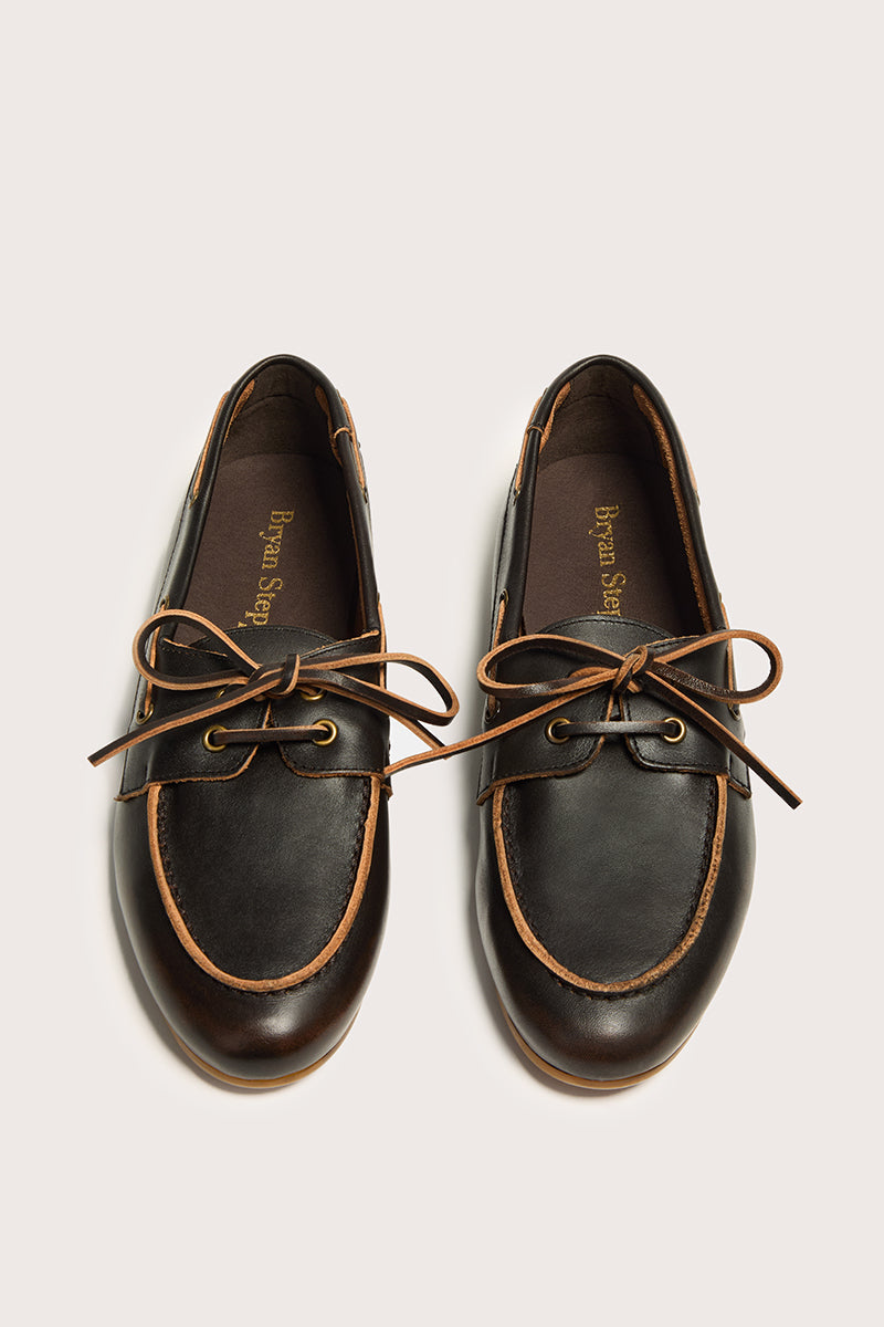 Anna – Dámské kožené mokasíny v námořnickém stylu