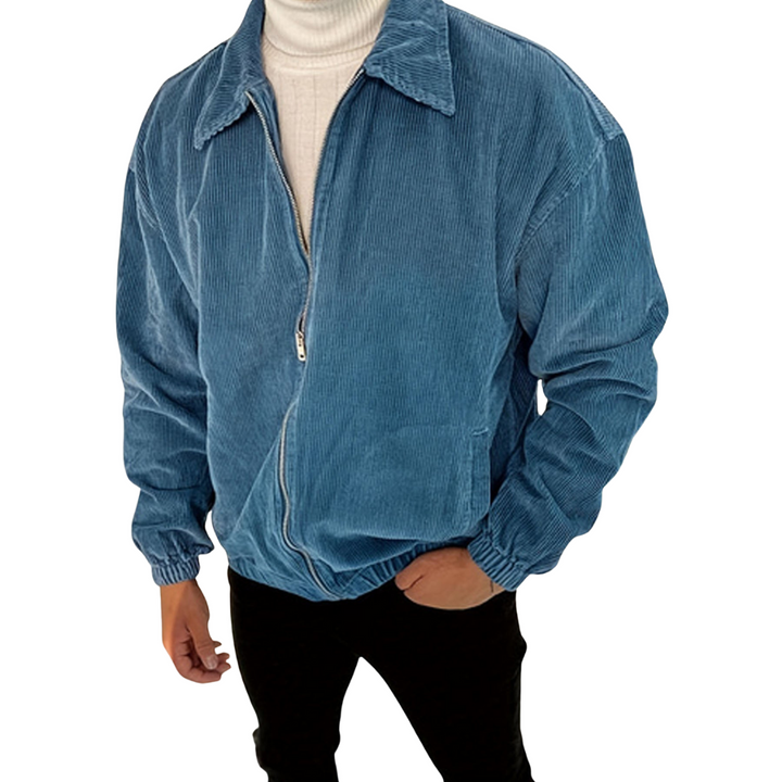 Alvaro -  Manšestrová bunda na zip