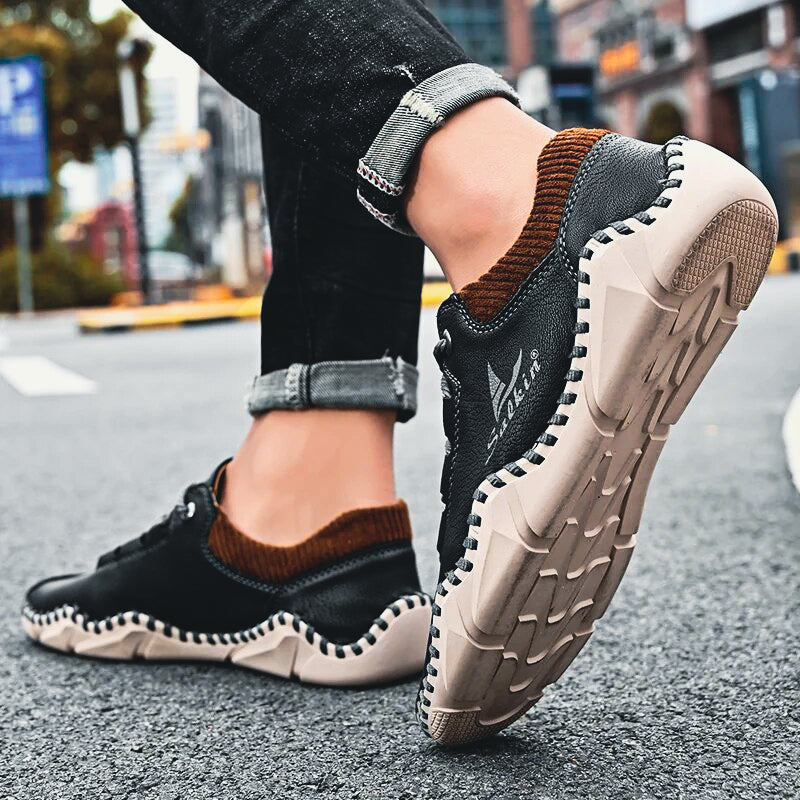 Jan Pánské Kožené Elegantní Boty z Itálie – Luxusní Komfort & Nadčasový Design