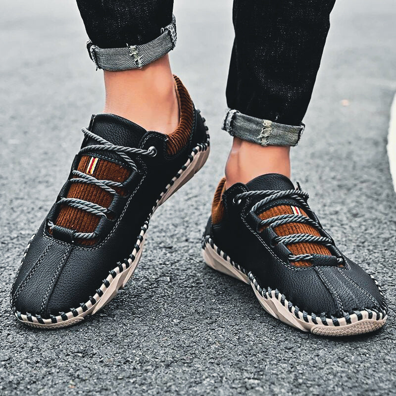 Jan Pánské Kožené Elegantní Boty z Itálie – Luxusní Komfort & Nadčasový Design