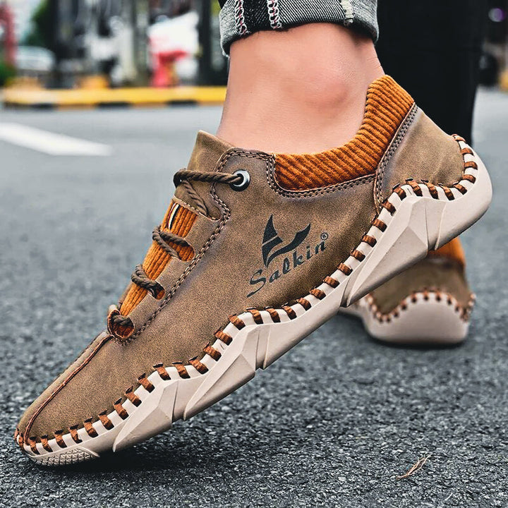 Jan Pánské Kožené Elegantní Boty z Itálie – Luxusní Komfort & Nadčasový Design