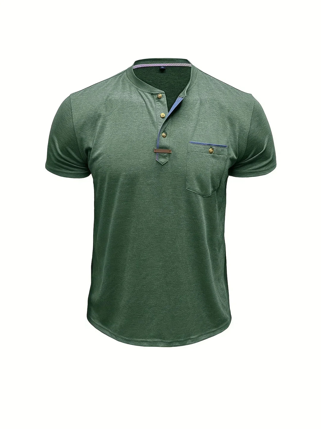 Petr - Prémiové Pánské Tričko s Knoflíky a Kapsou