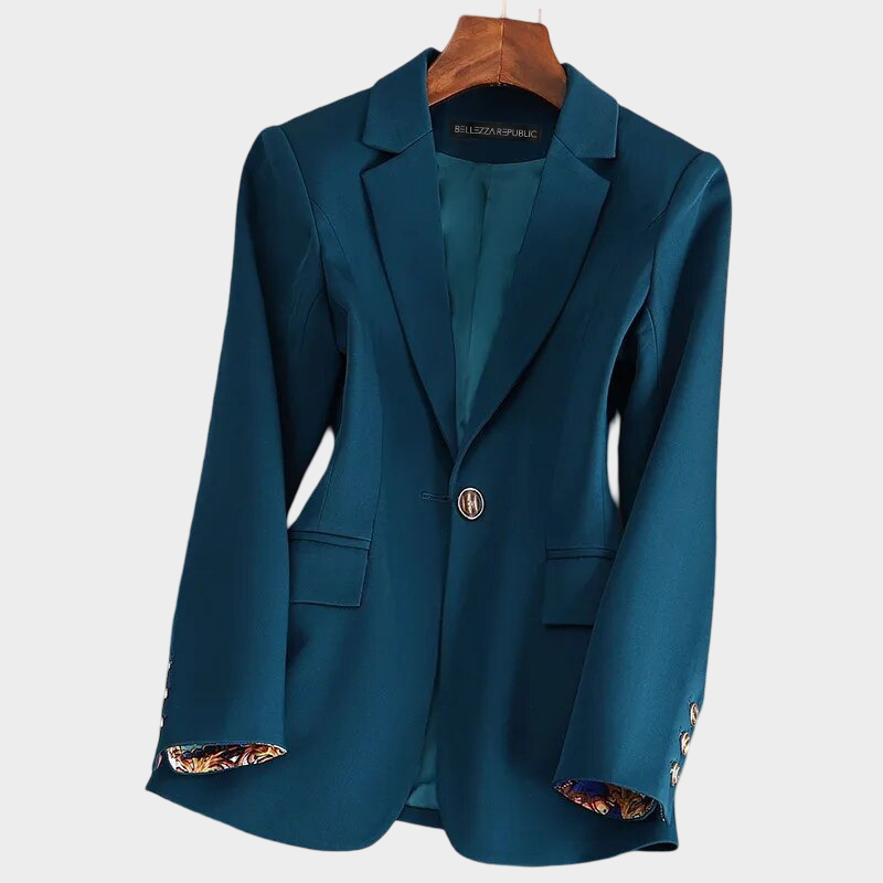 Karolína Elegantní Béžové Sako – Nadčasový Kousek pro Dokonalý Business a Casual Look