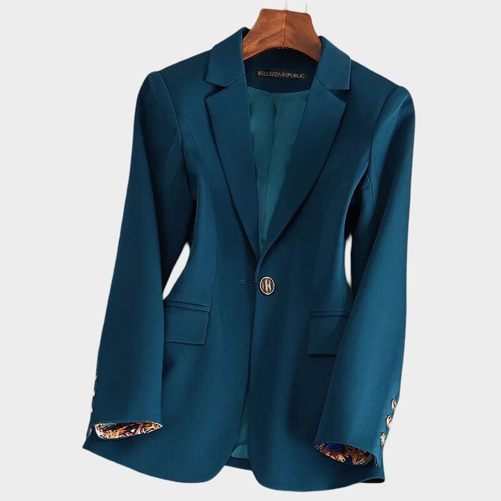 Karolína Elegantní Béžové Sako – Nadčasový Kousek pro Dokonalý Business a Casual Look