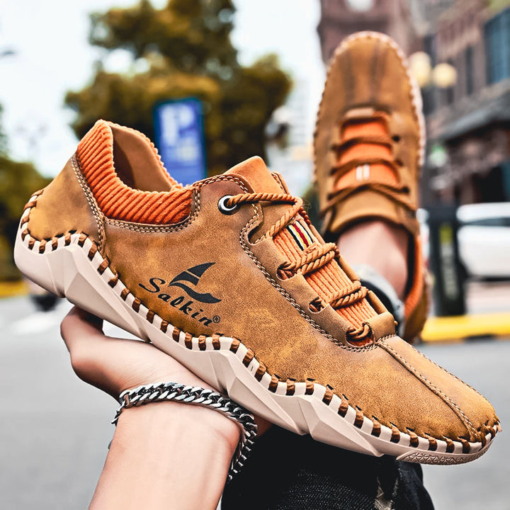 Jan Pánské Kožené Elegantní Boty z Itálie – Luxusní Komfort & Nadčasový Design