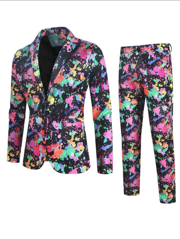 Petr - Pánský Barevný 3dílný Letní Oblek – Styl, který se nedá přehlédnout