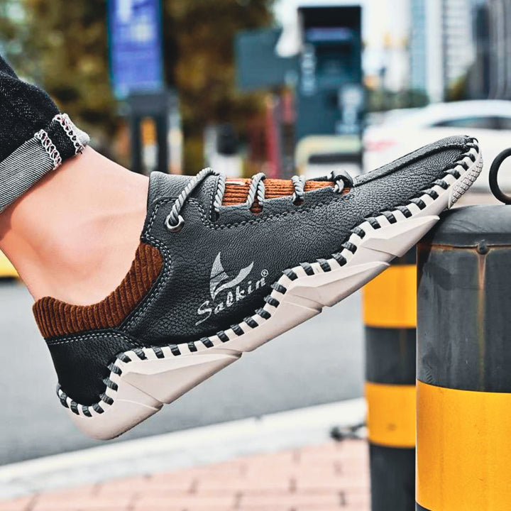 Jan Pánské Kožené Elegantní Boty z Itálie – Luxusní Komfort & Nadčasový Design