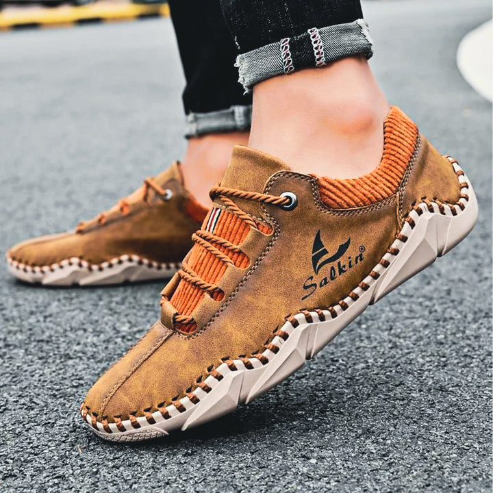 Jan Pánské Kožené Elegantní Boty z Itálie – Luxusní Komfort & Nadčasový Design