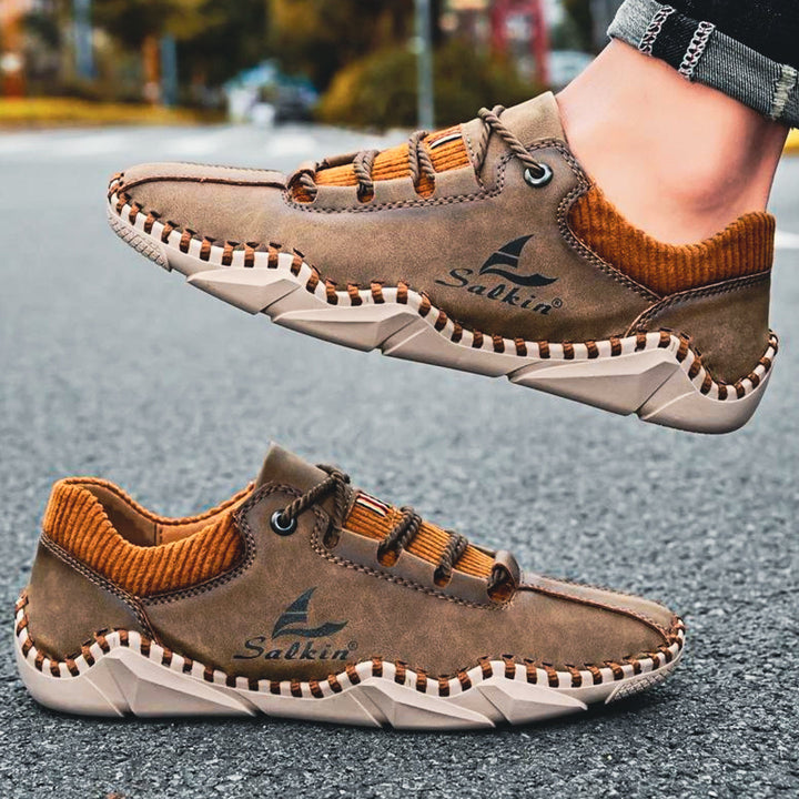 Jan Pánské Kožené Elegantní Boty z Itálie – Luxusní Komfort & Nadčasový Design